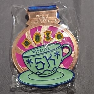Colorful 5K Virtual Race Medal DISNEY